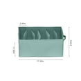 thumbnail image 3 of Clothes Drawer Organizer, Underwear Closet Divider, Cloth Storage Box, 6 Compartments, Sturdy With Cardboard Backing, Foldable, Suitable For Organizing Underwear Bras Scarves, 3 of 7