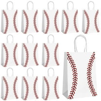 Baseball Party Favor Bags 16 Pcs Flag Gift Bags with Handles - Goodie Bags Birthday Sports Themed Goodie Bags Party Supplies Baseball Party Decorations