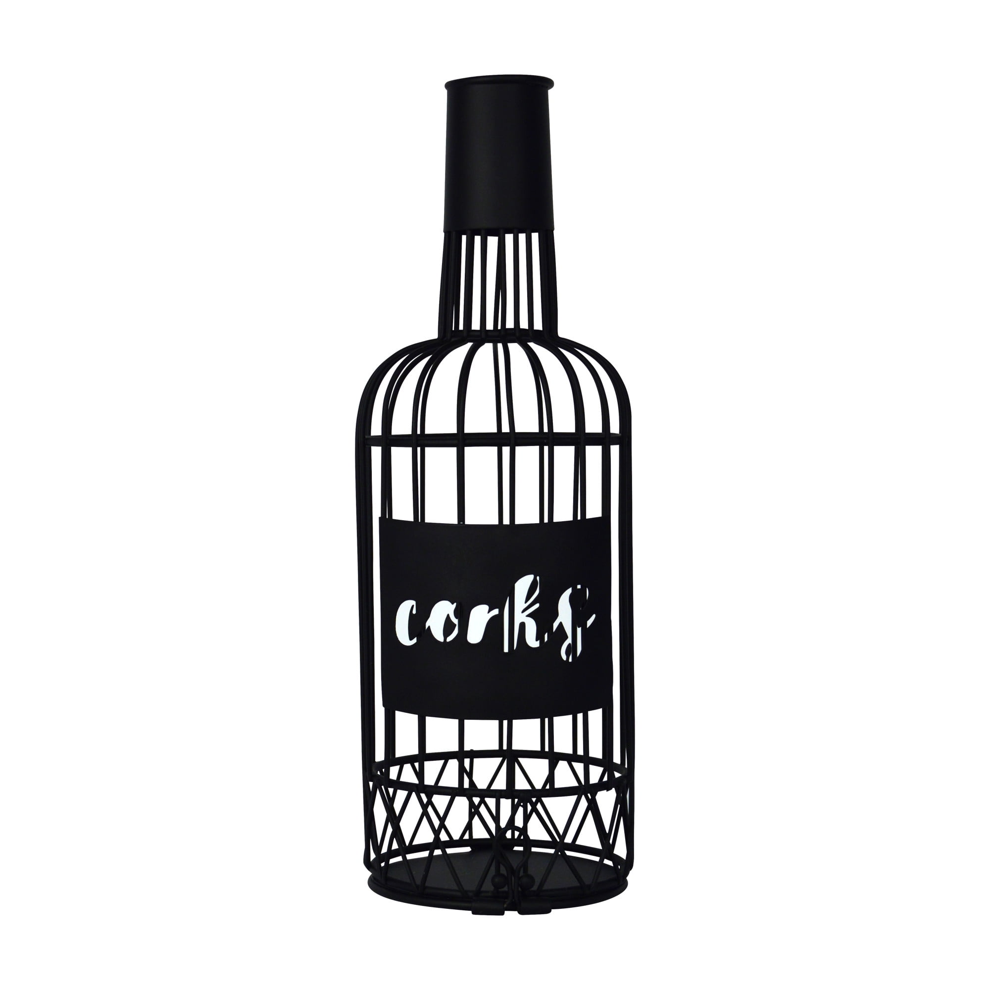 Liquor bottle and cork holder