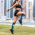 thumbnail image 6 of Lsque Night Sky Moon Dolphin Pattern Sport Compression Socks for Men & Women 15-20 mmHg Knee High Nurse Pregnant Running Medical and Travel Athletic, 6 of 6