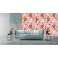thumbnail image 3 of MuralsPrint Floral Peacock Removable Wallpaper - 10'ft H x 24''inch W, 3 of 4