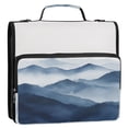 thumbnail image 5 of FORMRS Zipper Binder with Shoulder Strap 2-inch Ring 500 Sheet Capacity File Bag, Watercolor Mountains, 5 of 5