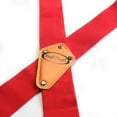 thumbnail image 4 of 2 inch Casual Men Women Partial Elastic Tradesperson's Red Suspenders For Wedding, 4 of 6