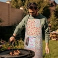 thumbnail image 4 of Pioneer Flower Floral Print Pattern Apron-Garden Aprons for Women with Pockets-Cotton Linen Waterproof Kitchen Cooking Gardening Aprons Adjustable for Kitchen,Cooking,BBQ and Salon 33x27 Inch, 4 of 7