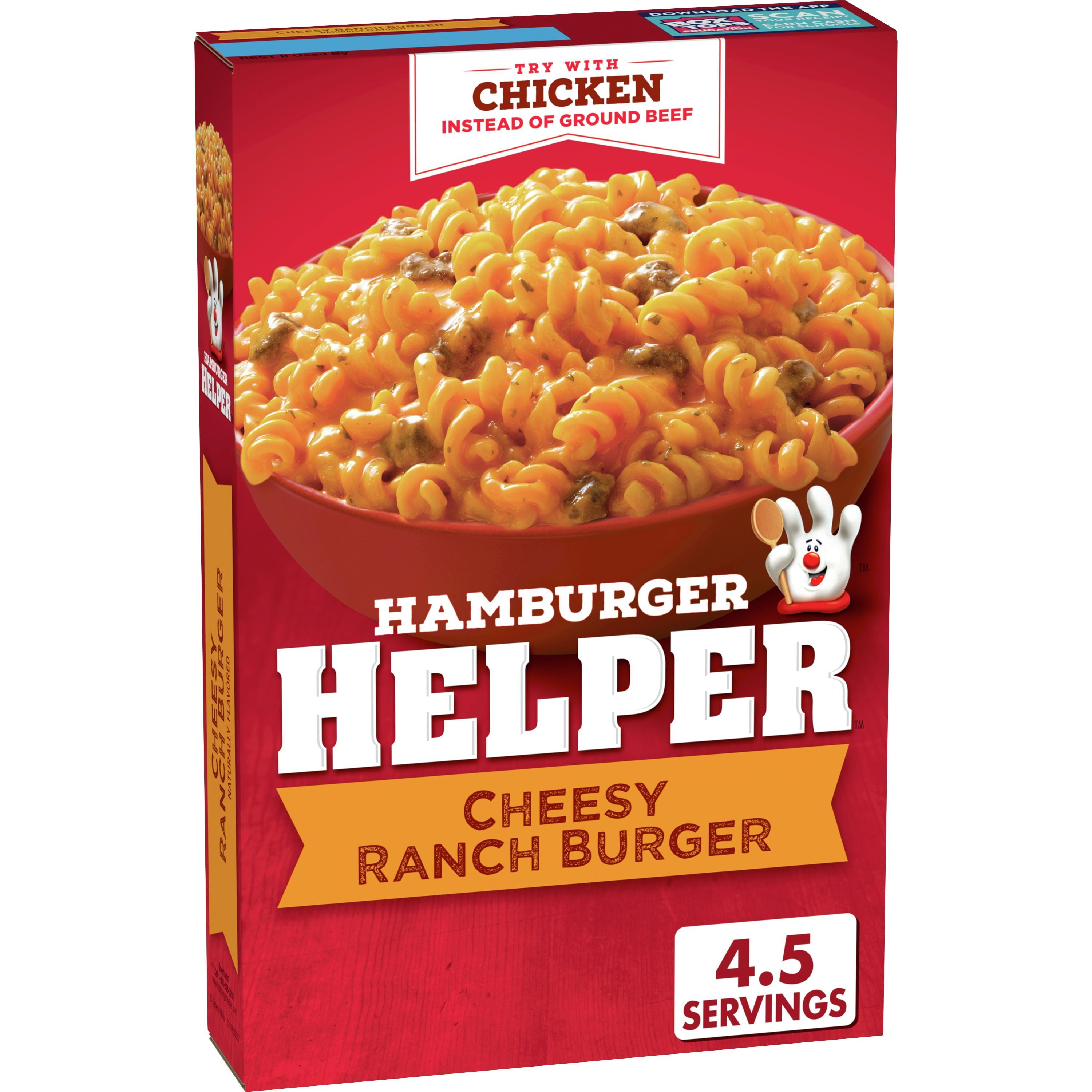 Hamburger Helper, Cheesy Ranch Burger, 5.9 oz box