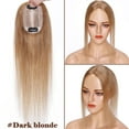 thumbnail image 4 of SEGO Clip in Hair Extensions Human Hair Toppers 100% Real Human Hair Silk Base Topper for Thinning Hair Natural Black Hair Pieces, 4 of 8