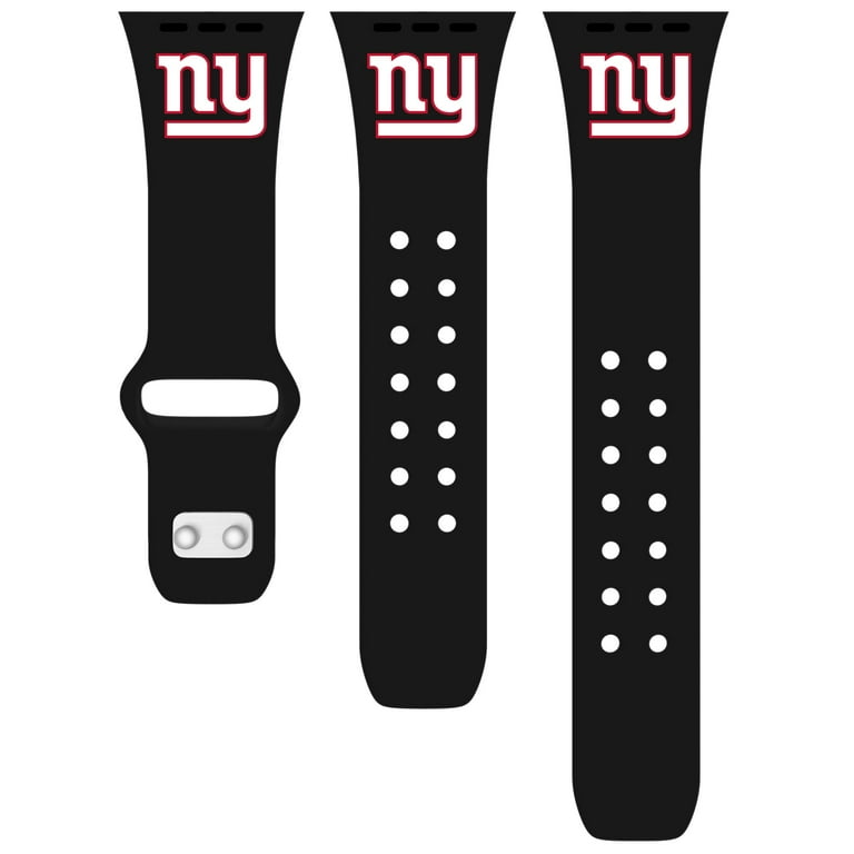 Black New York Giants Silicone Apple Watch Band Walmart