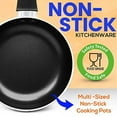 thumbnail image 4 of SereneLife Classic 20 Piece Nonstick Pressed Aluminum Metal Cookware Set, Solid Italian Bakelite, 4 of 8