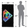 thumbnail image 6 of Superman Superman Tie Dye Logo Officially Licensed Beach Towel 30' X 60', 6 of 6