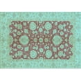thumbnail image 1 of Ahgly Company Indoor Rectangle Abstract Light Blue Modern Area Rugs, 6' x 9', 1 of 4