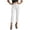 White, variant on hoksml Women's High Waist Dress Pants, Stretch Straight Leg Solid Color Trousers for Business Casual