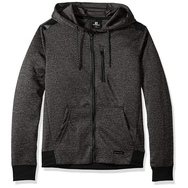 SOUTHPOLE - Southpole Mens Marled Tech Fleece Full Zip Hoodie, Adult ...