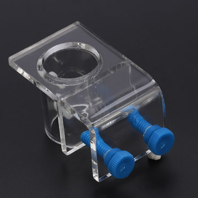 Accesorio de tubo suave de tubo de agua acrílico transparente para acuario de pecera (accesorio de un solo orificio)