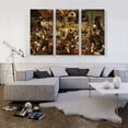 thumbnail image 2 of ARTCANVAS The Fight Between Carnival and Lent 1559 Canvas Art Print by Pieter Bruegel the Elder - Size: 60" x 40" (1.50" Deep) (3-Piece), 2 of 9
