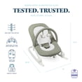 thumbnail image 2 of Baby Delight Aura Deluxe Portable Rocker, Organic Sage, 2 of 10