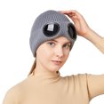 thumbnail image 6 of Cyberpunk Mask Hat Warm Wool Hat Ski Mask, Men's and Women's Windproof Glasses, Plush Ski Knitted Hat in Autumn and Winter - grey, 6 of 6