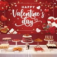 thumbnail image 4 of Happy Valentine's Day Backdrop Banner 70x45 Inch - Large Red Heart Valentines Day Background Banner Party Decorations Supplies Photo Booth Prop Gnome Banner Decor for Photography, 4 of 4