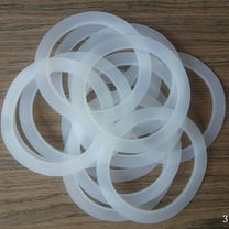 Toyandona Silicone Gasket White Easy Installation for Coffee Makers 5Pcs