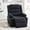 Black, variant on GAOHAPY Rocker Recliner Chair, 360° Swivel Recliner Chair for Adults, Chenille Fabric Single Sofa Seat with Cup Holders, Recliner Single Sofa with Side Pocket (Black)