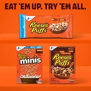 REESES PUFFS Breakfast Cereal, Chocolatey Peanut Butter Cereal Bag, 35 oz