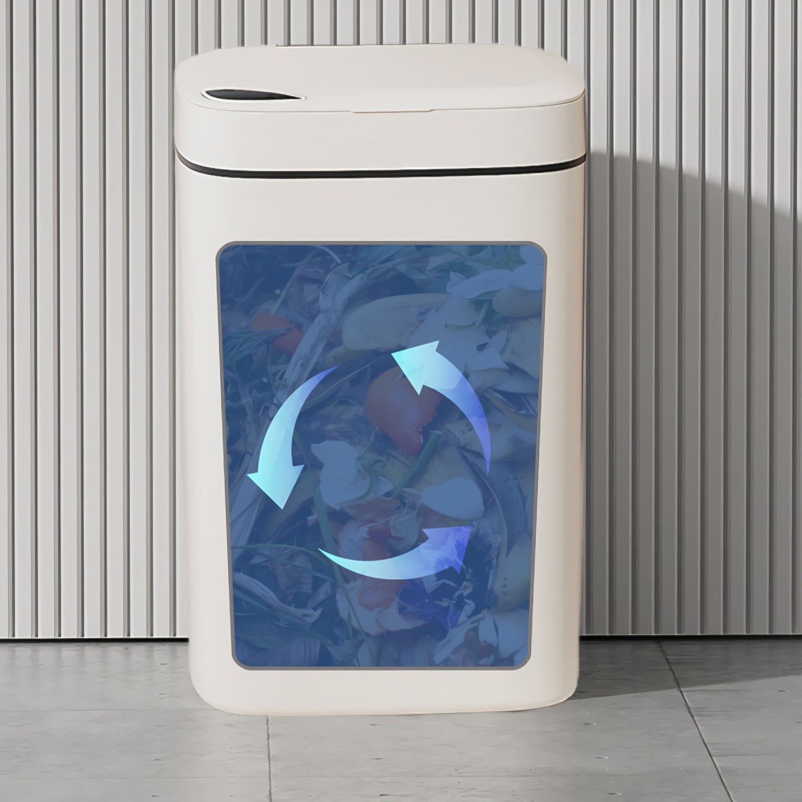 Touchless Bathroom Trash Can 6 Gallon,Automatic Motion Sensor Garbage Bin Waterproof Narrow Small Rubbish Container Silent Lid Opening,Space-Saving Odor Control for Bathroom Kitchen Office-28x23x20cm