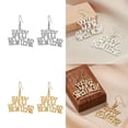 thumbnail image 2 of Giaone Hollow Happy New Year Pendant Necklace Earrings Sweet Cool Collar Necklace, 2 of 10