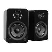Kanto YU3 - Speakers - bookshelf - wireless - Bluetooth - 60 Watt (total) - 2-way - gloss black, obsidian
