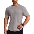 thumbnail image 5 of COOFANDY Mens Muscle Shirt Short Sleeve Gym Workout Slim Fitted Tees Quick Dry T Shirts for Men, 5 of 6
