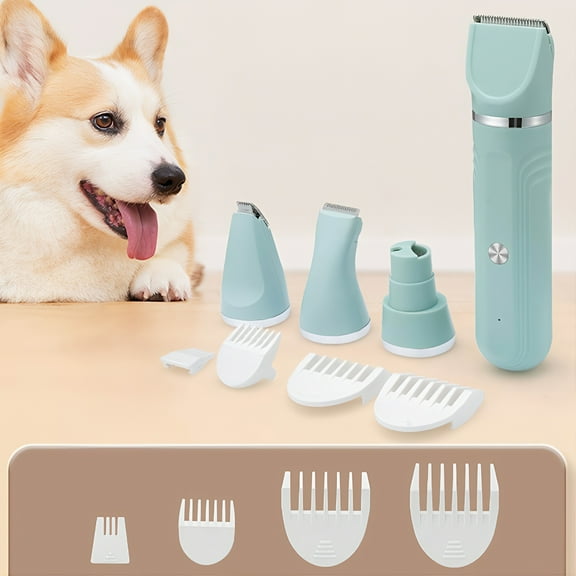 Tvtnvo Cat Nail Trimmer Cat Nail Grinder Pet Shaver for Hair Removal and Nail Polishing Rechargeable Multi Blade R Type Cutter Ceramic Blade Quiet Motor Ergonomic Home Grooming Green 6in