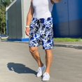 thumbnail image 6 of Pofeuu Blue Lightning2 Print Men's Soft Woven Elastic Waistband Sleep Pajama Short-X-Large, 6 of 6