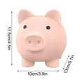 thumbnail image 3 of MORESEC under $5 3Pcs Piggy Bank,Cute Piggy Bank for Kids, Shatterproof Vinyl Coin Bank for Boys Girls, Large Medium Small Sizes, Money Saving Bank with Slot, Lightweight Durable Pig Coin Bank, 3 of 9