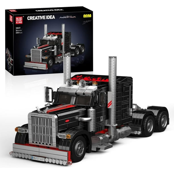 Set de construcción Mould King 10037 semirremolque con 10 ruedas 1797 piezas