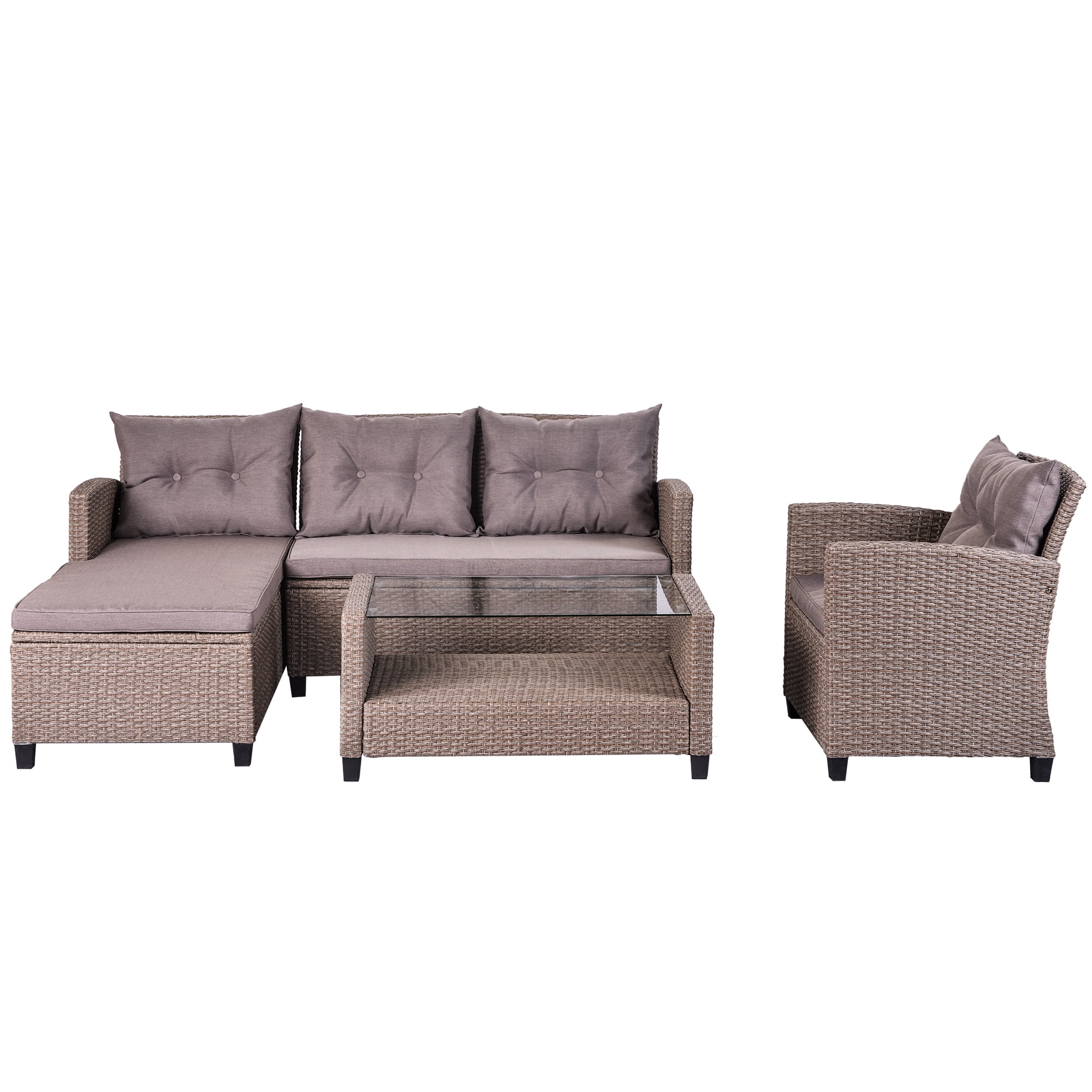 Fun Star Standard Protective Cover for Chairs And Loungers Polyethylene Flat-Weave Fabric Transparent