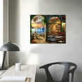 thumbnail image 3 of COMIO  Mediterranean Evening Canvas Wall Art Print, Italy Home Decor Artwork, 3 of 4