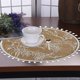 thumbnail image 3 of AIXING - Mantel individual de algodón y lino con borlas para mesa de comedor, lavable, estilo rústico bohemio, para decoración del hogar y la cocina, elegante, 3 of 7