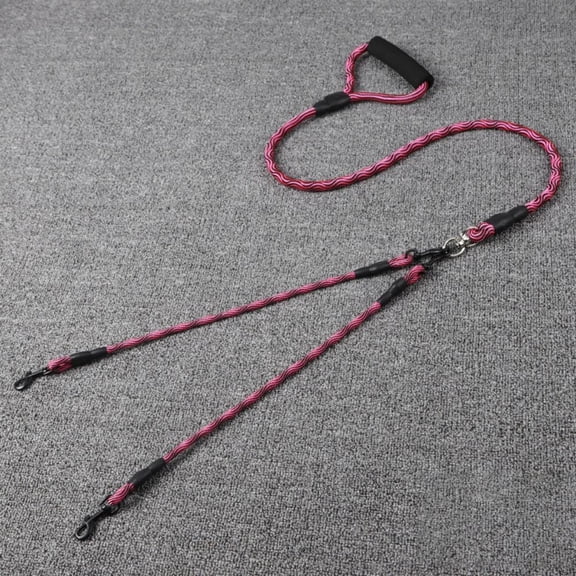 KYAIGUO Two-Color Braided Double Dog Leash for Dogs Nylon Rope, Strong and Wear-Resistant Nylon Rope, Strong and Wear-Resistant for Dog