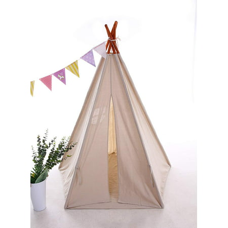 Best Teepee Tent for Kids with Window & Floor, Including Style Matching Accessories & Carrying Case — Great Kids Teepee for Indoor Playroom &