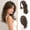Brown with Highlights, variant on Layered Wigs with Lace Front Hairline Long Wavy Natural Looking Middle Part Synthetic Hair Wig for Women Daily Party Costume,Ash Brown Grey