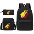 thumbnail image 1 of Leisure Prestonplayz Student Schoolbag Backpack Small Shoulder Bag Pen Bag Three-piece Set, 1 of 1