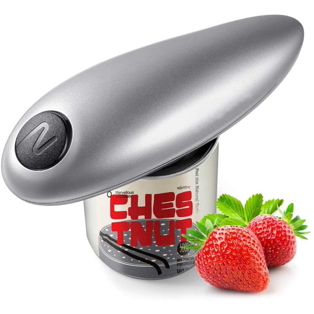 Electric Can Opener Battery Operated Can Opener With A Simple Push of Button Black No Sharp Edge Food-Safe and Effortless Automatic Electric Can Openers Prime for Seniors Women Arthritis