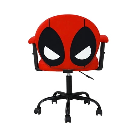 Impressions Vanity Deadpool Swivel Chair Adjustable Velvet Vanity Chair with Rolling Wheels