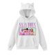 thumbnail image 1 of Pop cazadora para niña Demon Hunters Women's Fashion Cat-Ear Crop Top Hooded Sweatshirt （White）, 1 of 4