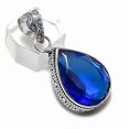 thumbnail image 2 of Natural London Blue Topaz Gemstone 925 Steling Silver Pendant 1.77", 2 of 2