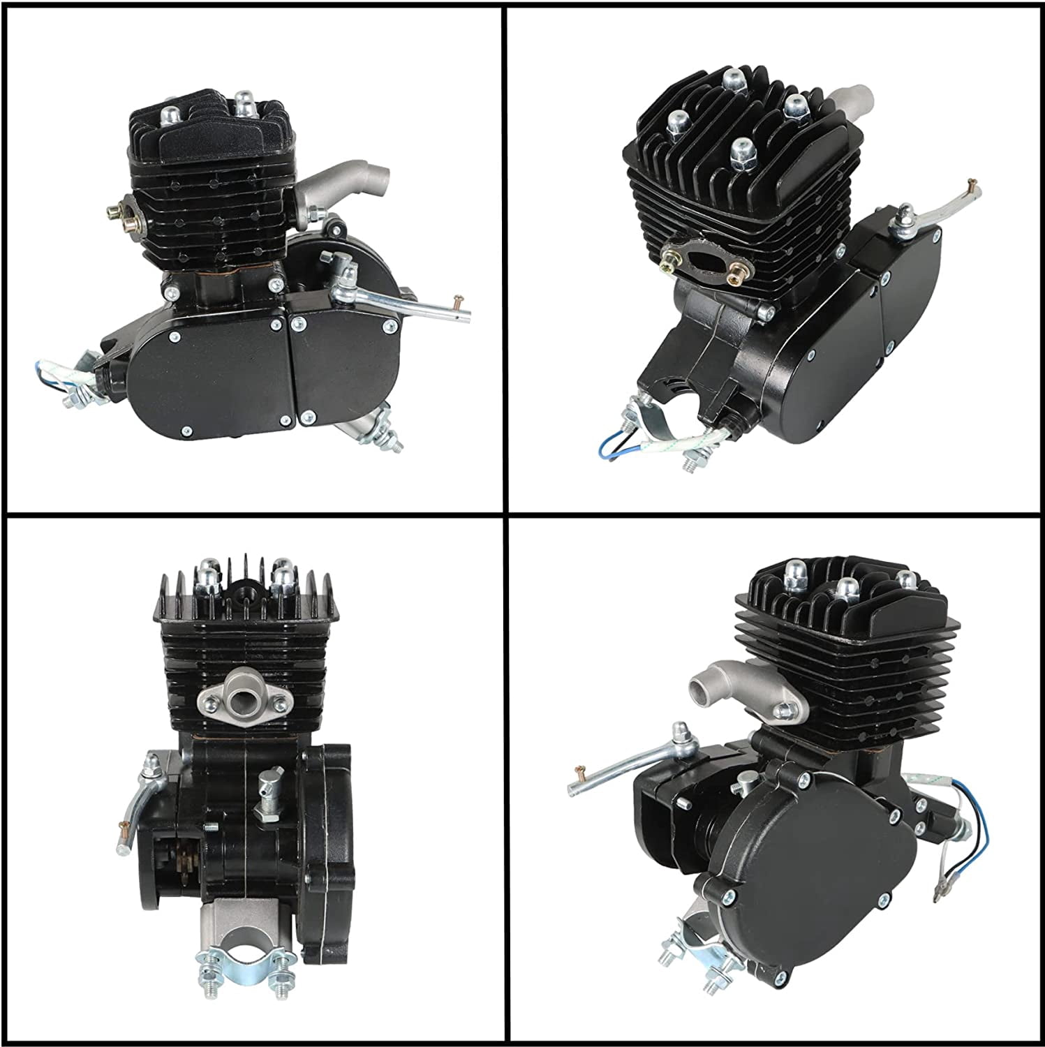 PET-U Black 80cc 2 Stroke Motorized Motorised Bicycle Bike Cycle Gas Engine Motor