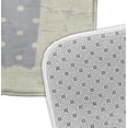 thumbnail image 3 of Simply Daisy 24" x 17" Plush Microfiber Grey-Pink Triple Surf Bath Mat, 3 of 3