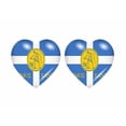 thumbnail image 1 of 2x Autocollant sticker drapeau coeur chania crete, 1 of 1