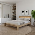 thumbnail image 5 of Nexera Gael Queen Size Headboard with Integrated Lighting, Brown Oak, 5 of 6