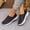 Black, variant on Women's Breathable Mesh Slip-On Sneakers Casual Round Toe Lightweight Comfortable Slides for Daily Wear Plus Size Available