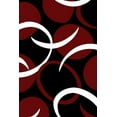 thumbnail image 4 of Planet Rugs Premium 3D Thick Abstract Indoor Area Rug 1062 Red 7'9''x10'8'', 4 of 10