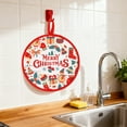 thumbnail image 1 of xihome Juego de toallas de mano colgantes navideñas, paño de cocina de polister, regalo decorativo navideño, 1 of 6